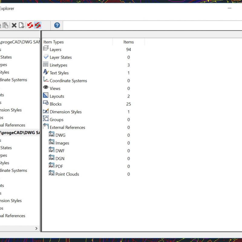 progeCAD Explorer